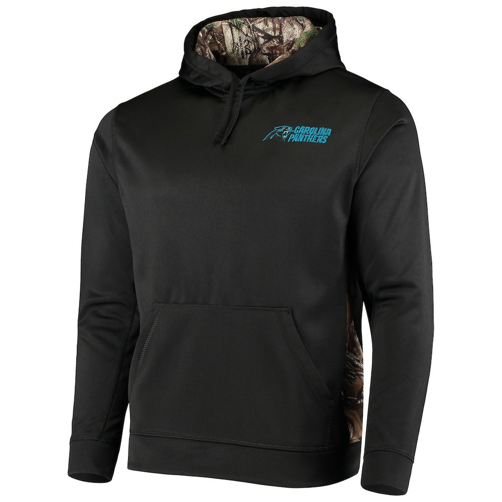 Carolina Panthers Dunbrooke Logo Ranger Pullover Hoodie Black/Realtree Camo | NFL