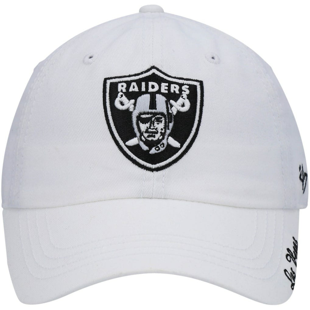 Las Vegas Raiders '47 Women's Miata Clean Up Primary Adjustable Hat White | 47 brand