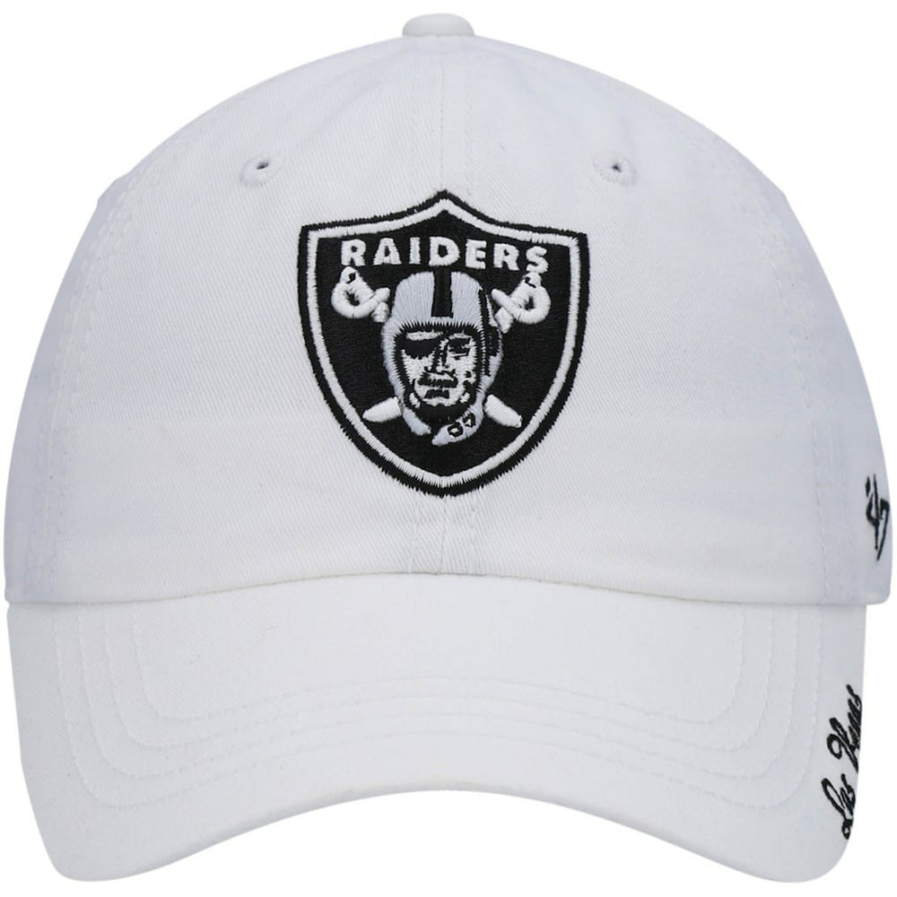 Las Vegas Raiders '47 Women's Miata Clean Up Primary Adjustable Hat White | 47 brand