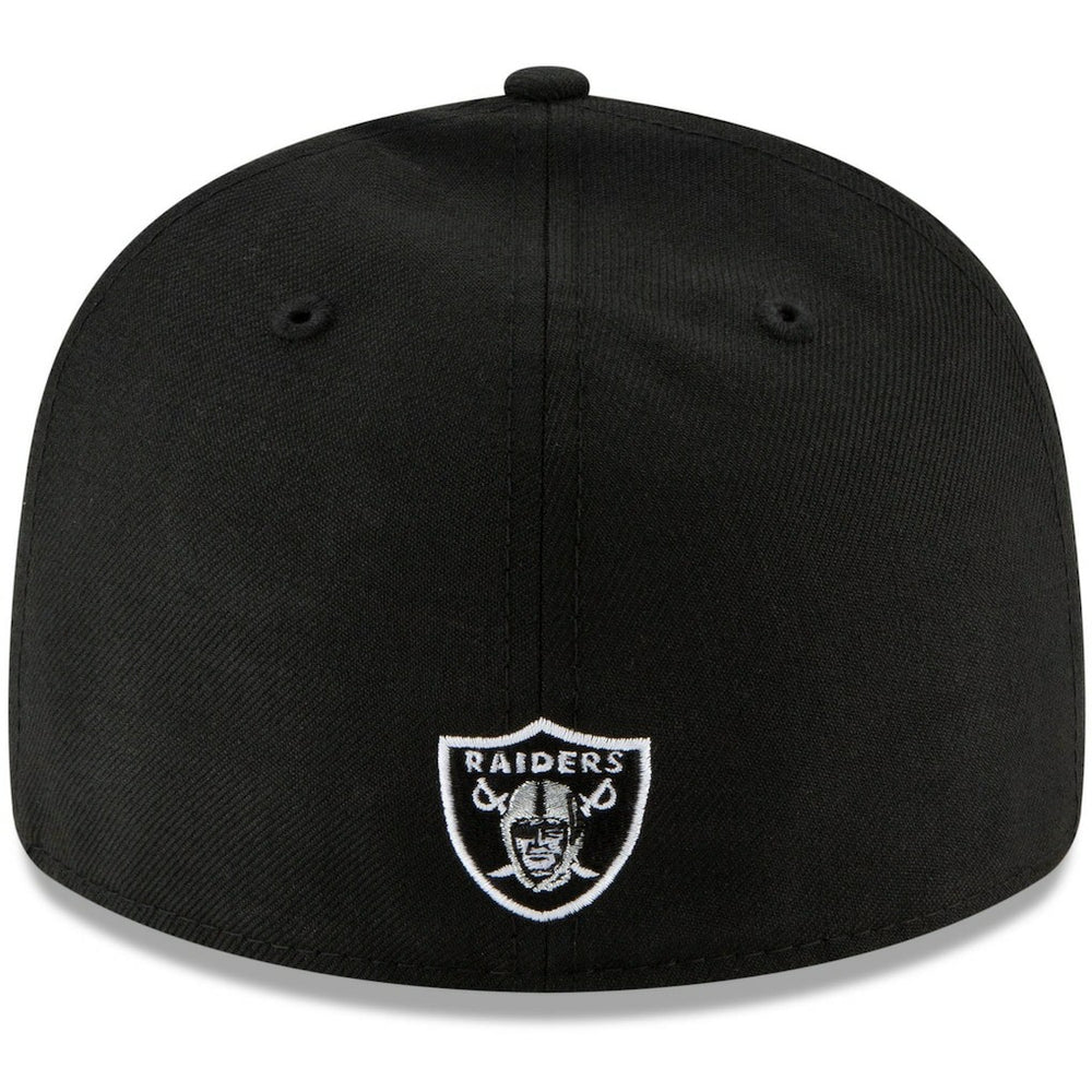 Las Vegas Raiders New Era Omaha Script Low Profile 59FIFTY Fitted Hat Black | NFL