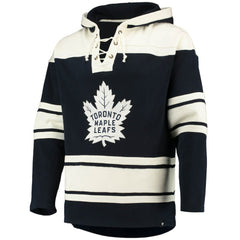 Auston Matthews Toronto Maple Leafs '47 Player Name & Number Lacer Pullover Hoodie - Blue - NHL