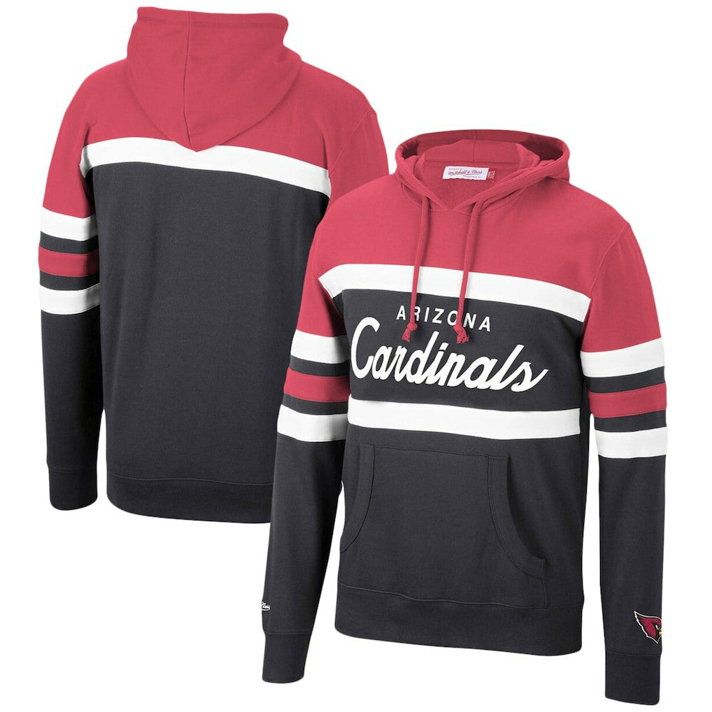 Arizona Cardinals Head Coach Pullover Hoodie Cardinal/Black | Mitchell & Ness