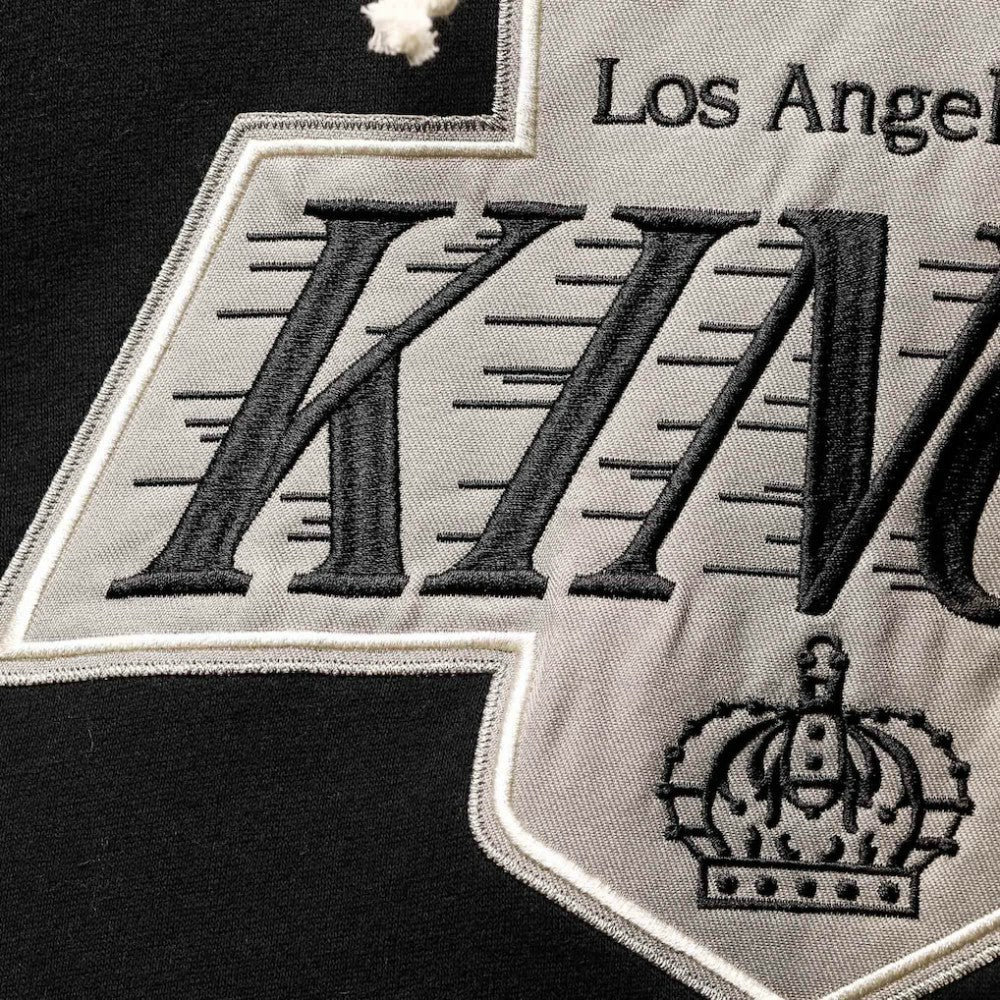 Wayne Gretzky Los Angeles Kings '47 Retired Player Name & Number Lacer Pullover Hoodie - Black - NHL