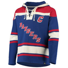 Wayne Gretzky New York Rangers '47 Retired Player Name & Number Lacer Pullover Hoodie - Blue - NHL