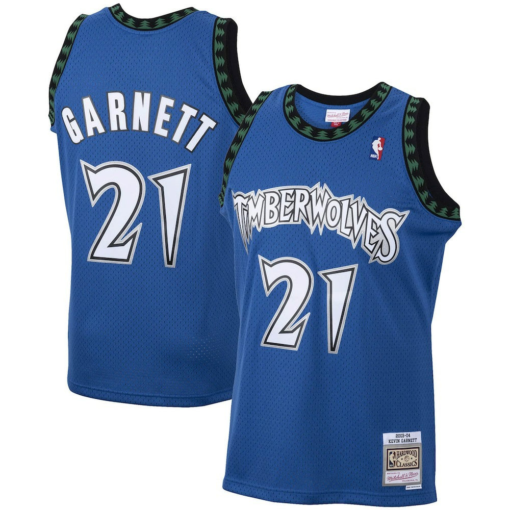 Kevin Garnett Minnesota Timberwolves 2003/04 Hardwood Classics Swingman Jersey Blue - NBA