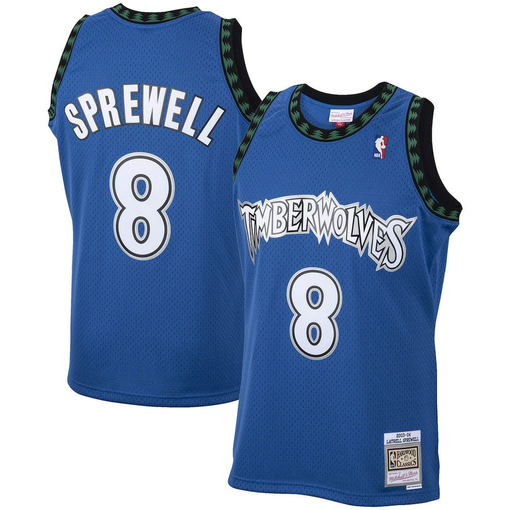 Latrell Sprewell Minnesota Timberwolves 2003/04 Hardwood Classics Swingman Jersey Blue - NBA