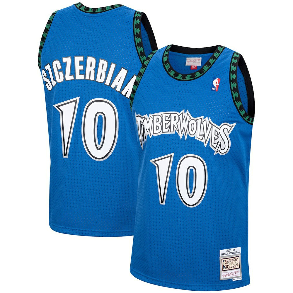 Wally Szczerbiak Minnesota Timberwolves 2003/04 Hardwood Classics Swingman Jersey Blue - NBA