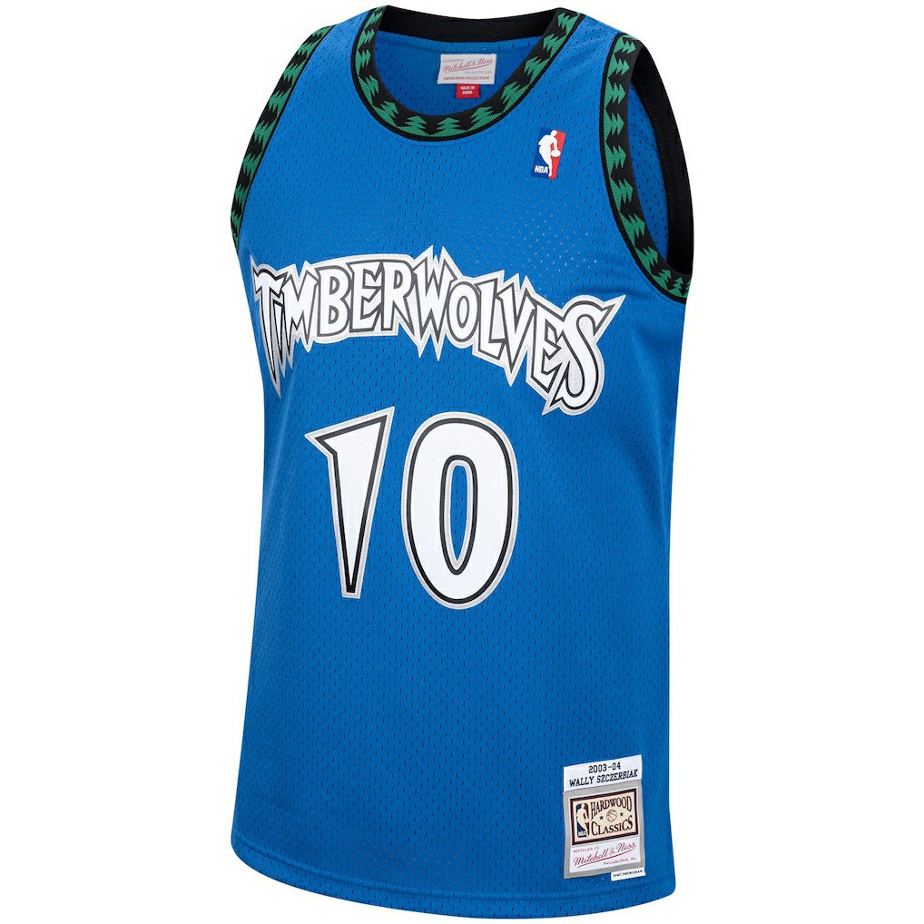 Wally Szczerbiak Minnesota Timberwolves 2003/04 Hardwood Classics Swingman Jersey Blue - NBA
