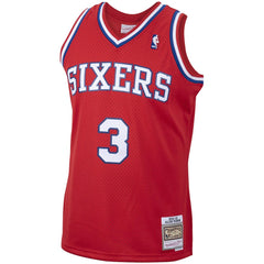 Allen Iverson Philadelphia 76ers 2002/03 Hardwood Classics Swingman Jersey Red - NBA