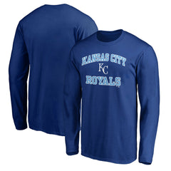 Men's Royal Kansas City Royals Team Heart & Soul Long Sleeve T-Shirt T-shirts - MLB
