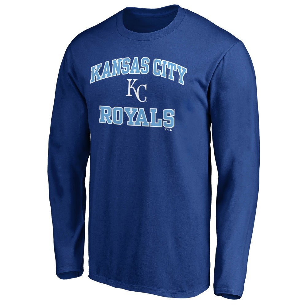 Men's Royal Kansas City Royals Team Heart & Soul Long Sleeve T-Shirt T-shirts - MLB