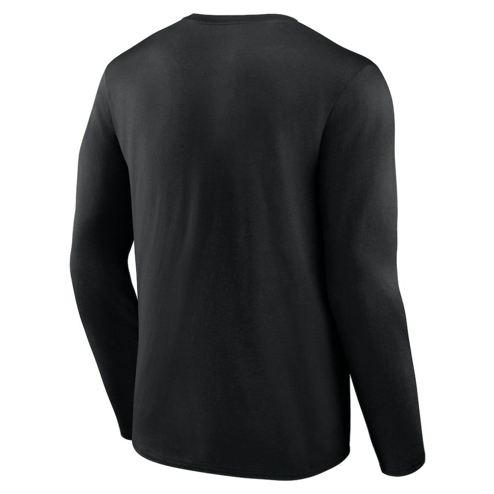 Men's Black Miami Marlins Team Heart & Soul Long Sleeve T-Shirt T-shirts - MLB