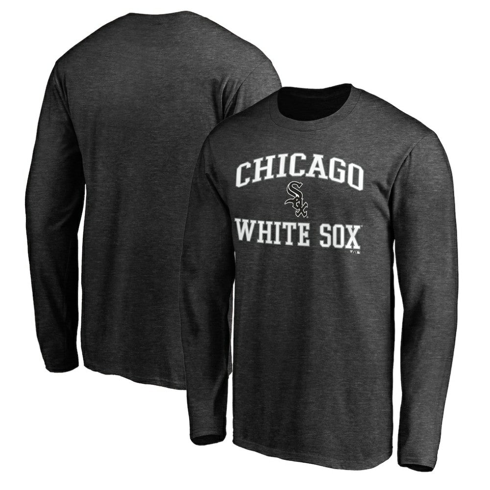 Men's Charcoal Chicago White Sox Team Heart & Soul Long Sleeve T-Shirt T-shirts - MLB