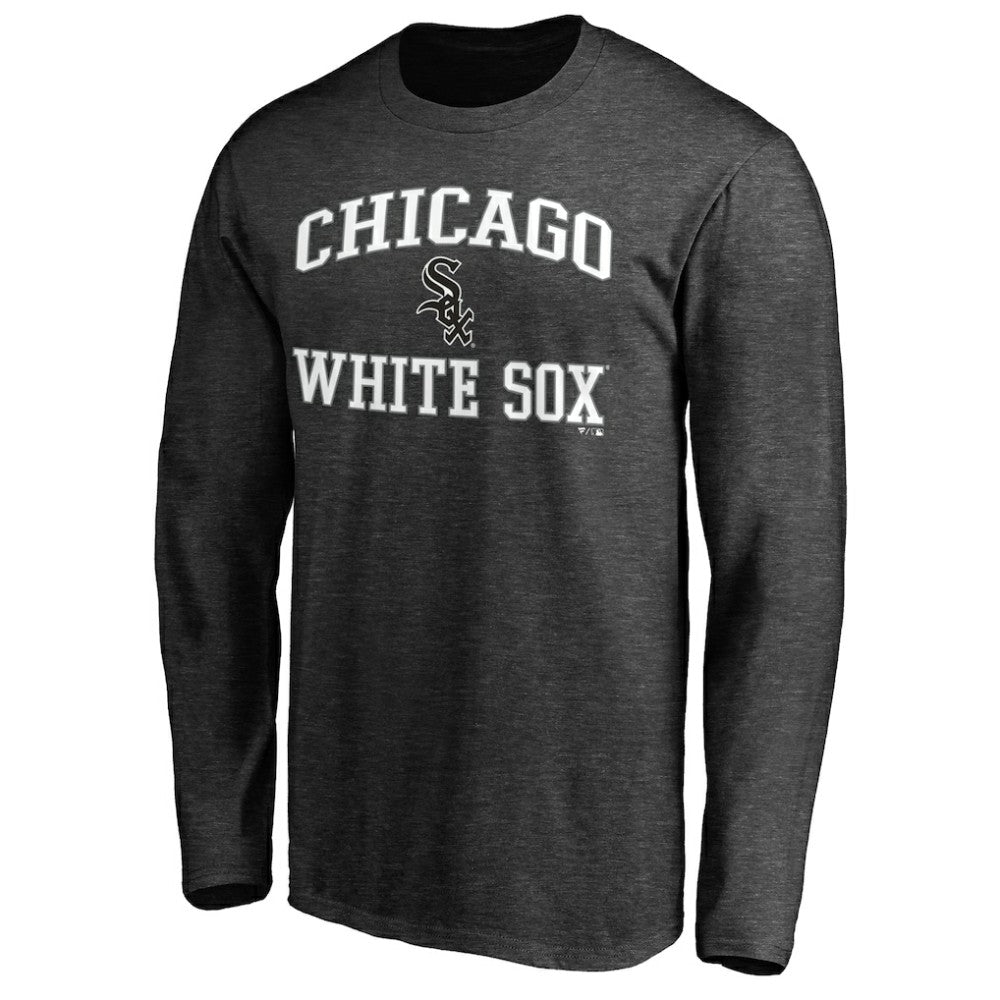 Men's Charcoal Chicago White Sox Team Heart & Soul Long Sleeve T-Shirt T-shirts - MLB