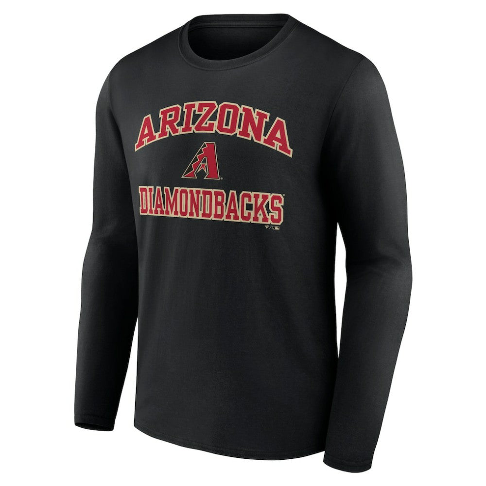 Men's Black Arizona Diamondbacks Team Heart & Soul Long Sleeve T-Shirt T-shirts - MLB