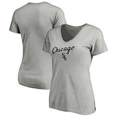 Chicago White Sox Fanatics Women's Team Logo Lockup V-Neck T-Shirt - MLB