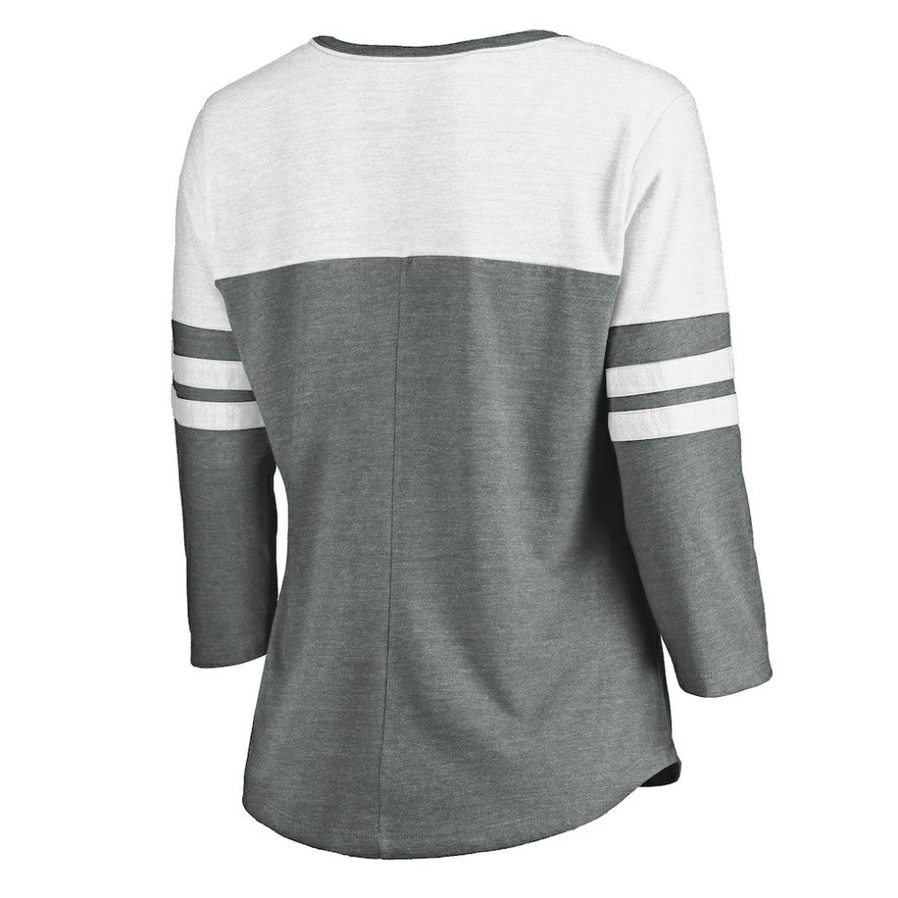 San Diego Padres Fanatics Women's Official Wordmark 3/4 Sleeve V-Neck T-Shirt - MLB