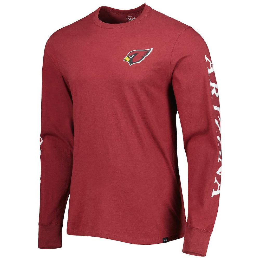 Arizona Cardinals '47 Triple Threat Franklin Long Sleeve T-Shirt Cardinal | 47 brand