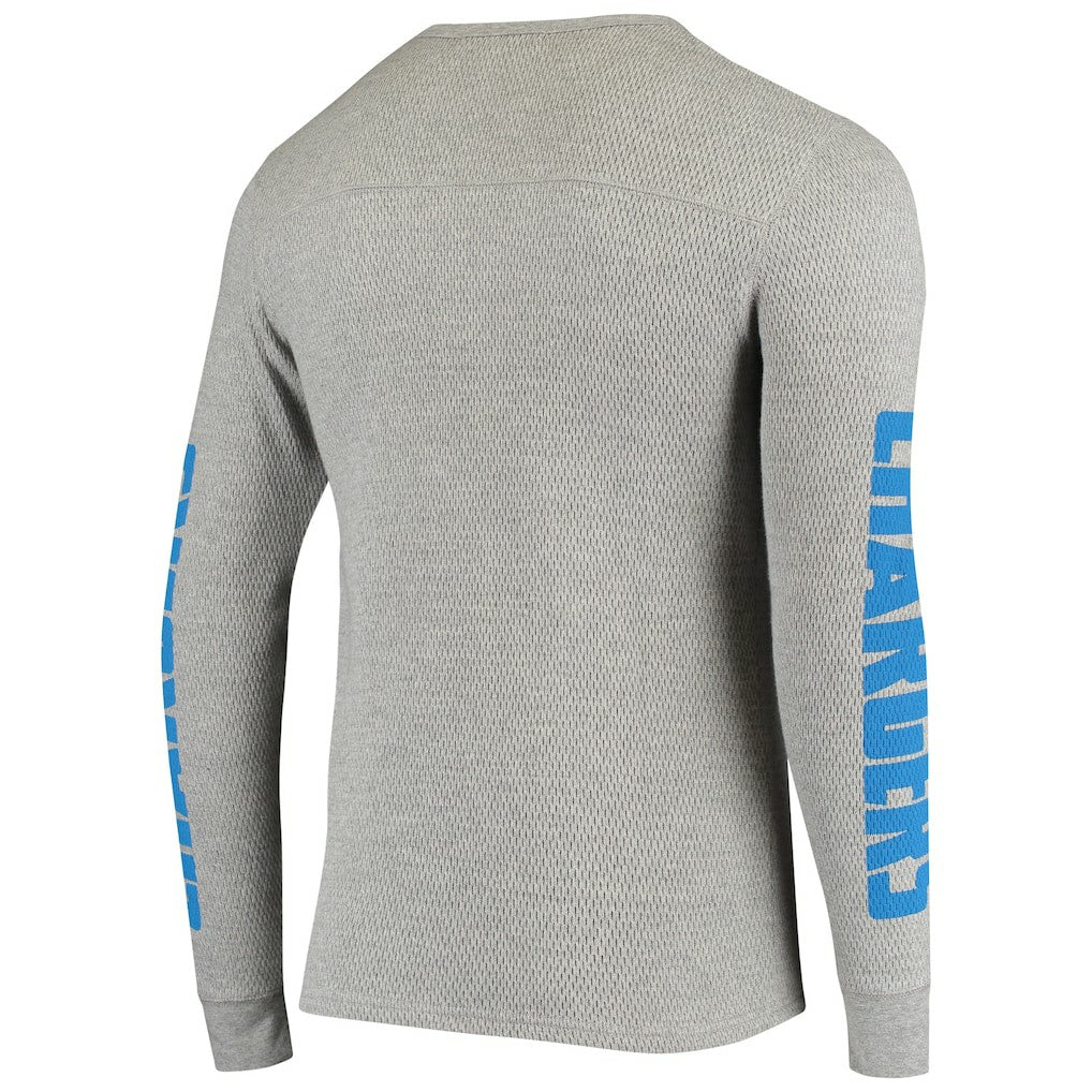 Los Angeles Chargers Junk Food Heavyweight Thermal Long Sleeve T-Shirt Heathered Gray | NFL