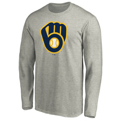 Milwaukee Brewers Official Team Logo Long Sleeve T-Shirt - MLB
