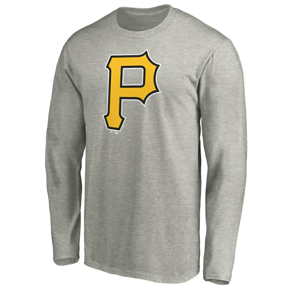 Pittsburgh Pirates Official Team Logo Long Sleeve T-Shirt - MLB