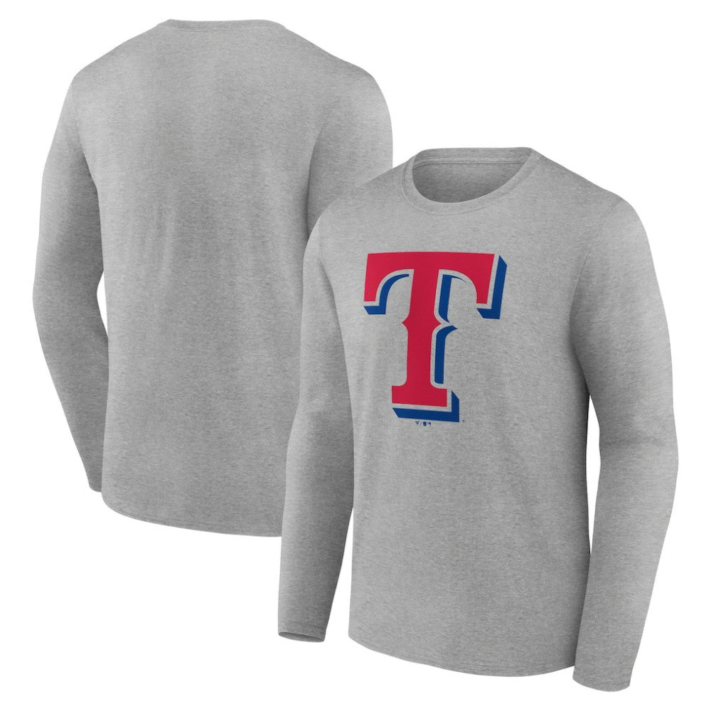 Texas Rangers Official Team Logo Long Sleeve T-Shirt - MLB
