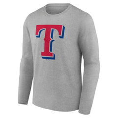 Texas Rangers Official Team Logo Long Sleeve T-Shirt - MLB