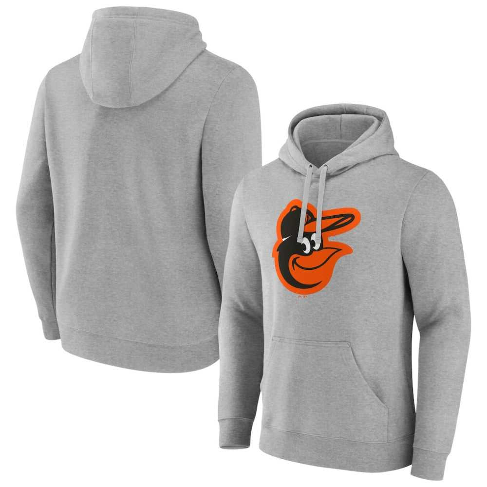 Baltimore Orioles Official Logo Fitted Pullover Hoodie - MLB