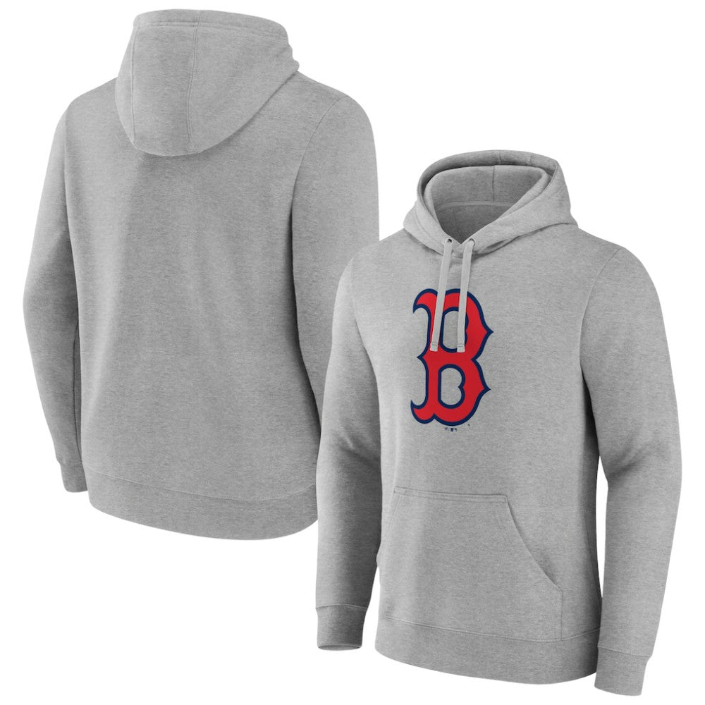 Boston Red Sox Official Logo Fitted Pullover Hoodie - MLB