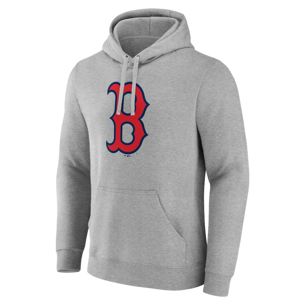 Boston Red Sox Official Logo Fitted Pullover Hoodie - MLB