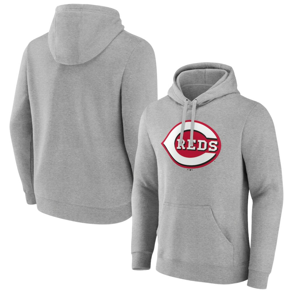 Cincinnati Reds Official Logo Fitted Pullover Hoodie - MLB