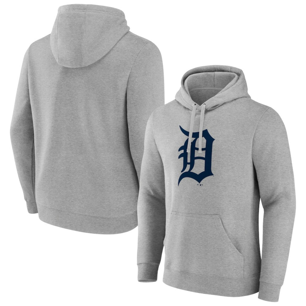 Detroit Tigers Official Logo Fitted Pullover Hoodie - MLB