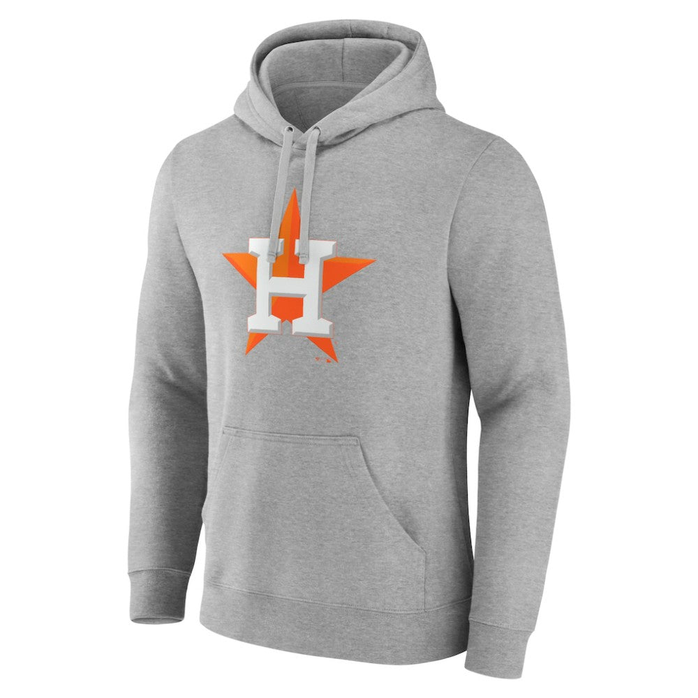 Houston Astros Official Logo Fitted Pullover Hoodie - MLB