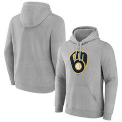 Milwaukee Brewers Official Logo Fitted Pullover Hoodie - MLB