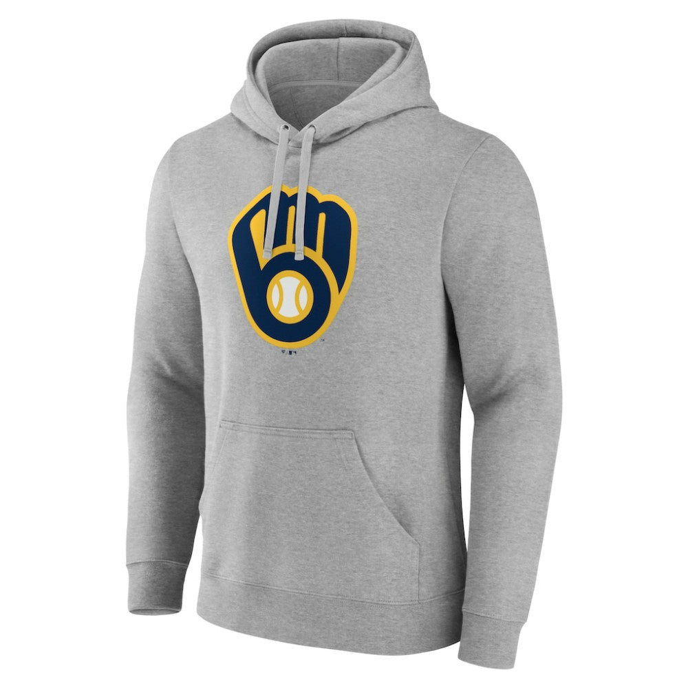 Milwaukee Brewers Official Logo Fitted Pullover Hoodie - MLB