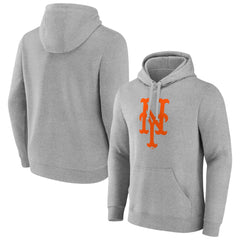New York Mets Official Logo Fitted Pullover Hoodie - MLB