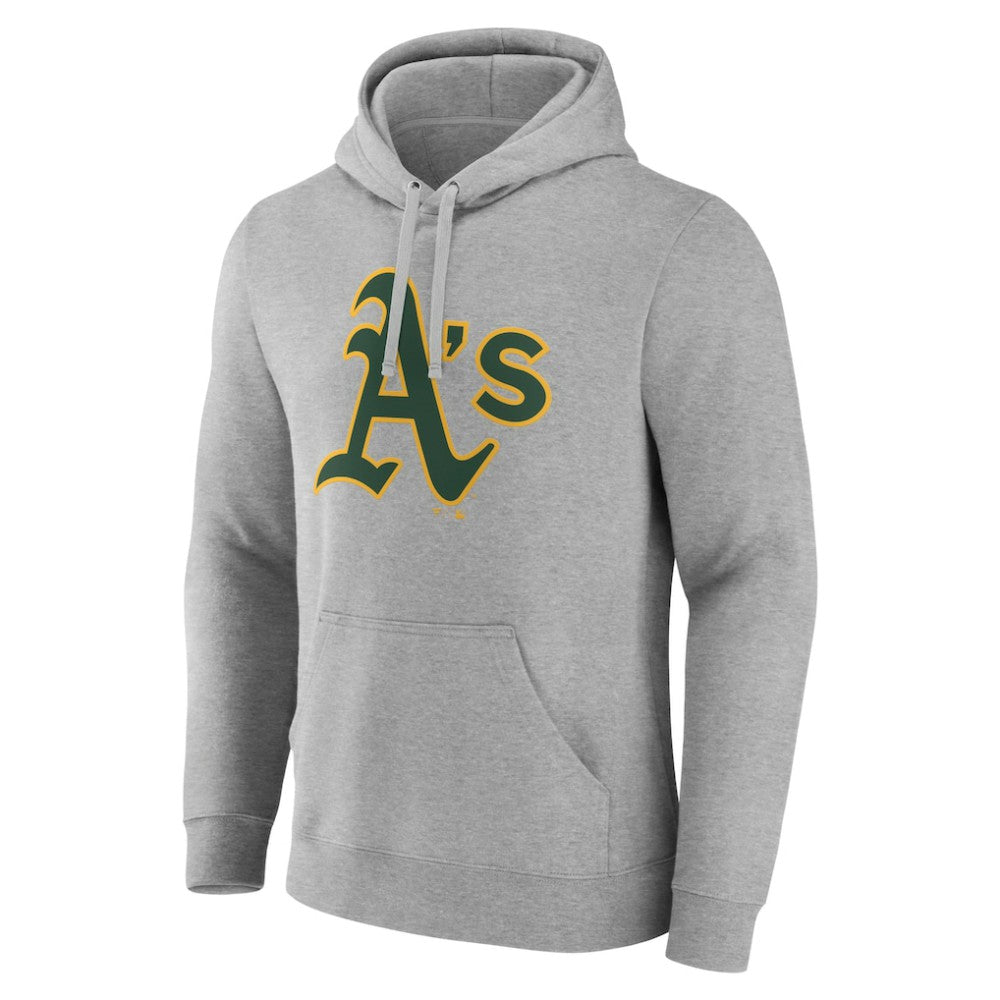Athletics Official Logo Fitted Pullover Hoodie - MLB