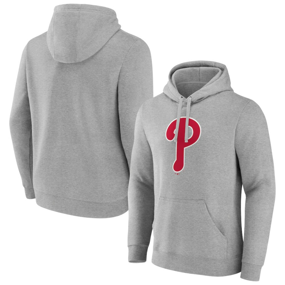 Philadelphia Phillies Official Logo Fitted Pullover Hoodie - MLB
