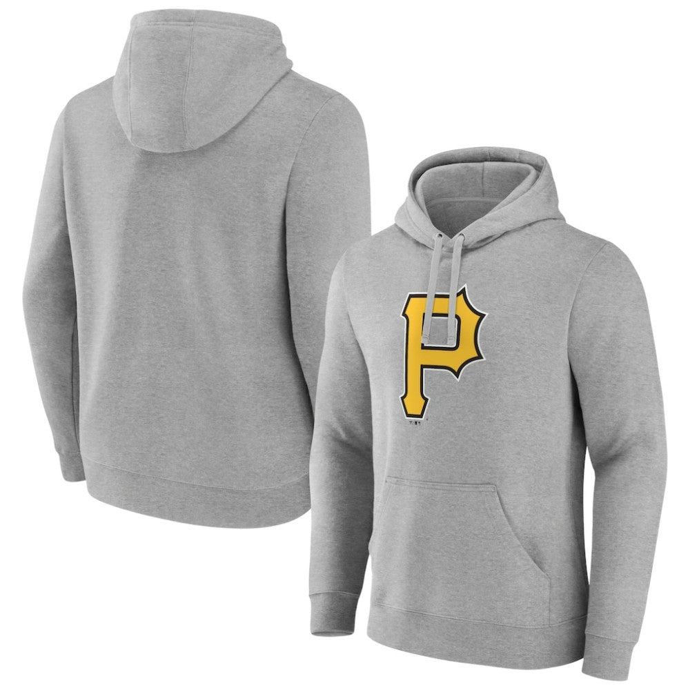 Pittsburgh Pirates Official Logo Fitted Pullover Hoodie - MLB
