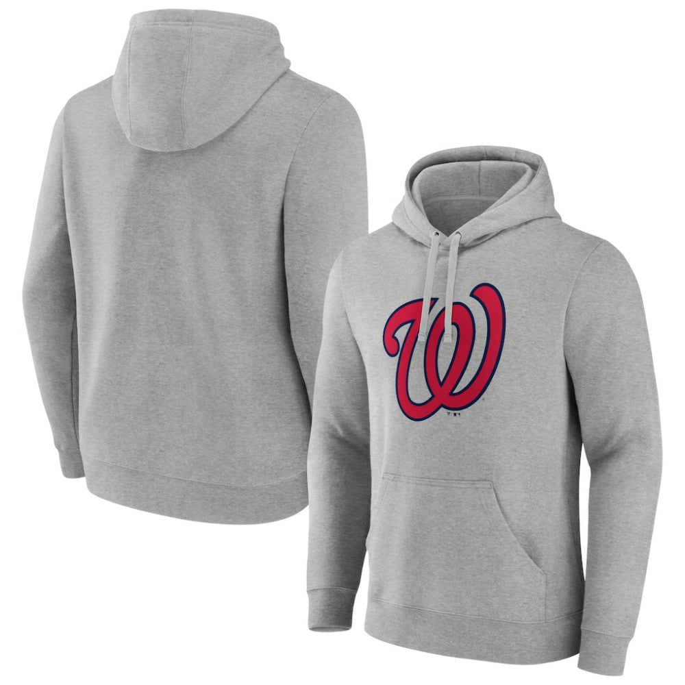 Washington Nationals Official Logo Fitted Pullover Hoodie - MLB