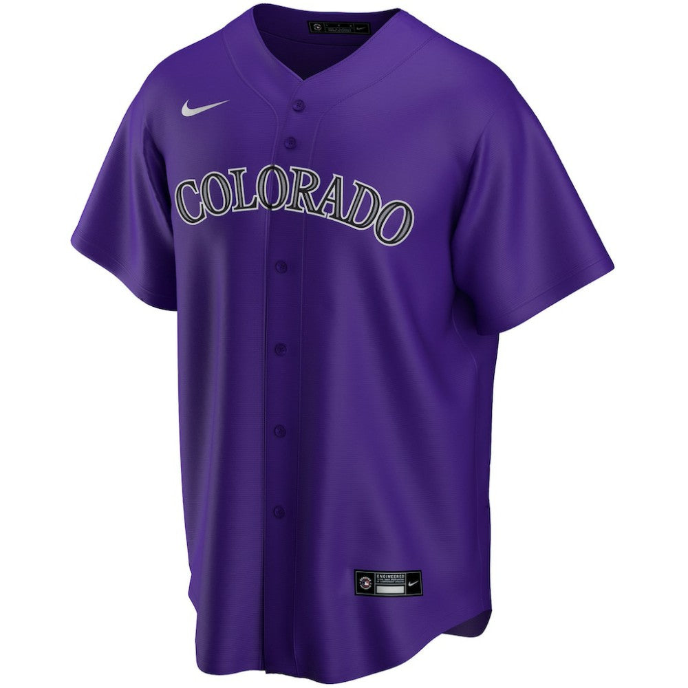 Colorado Rockies Nike Alternate Replica Custom Jersey - MLB