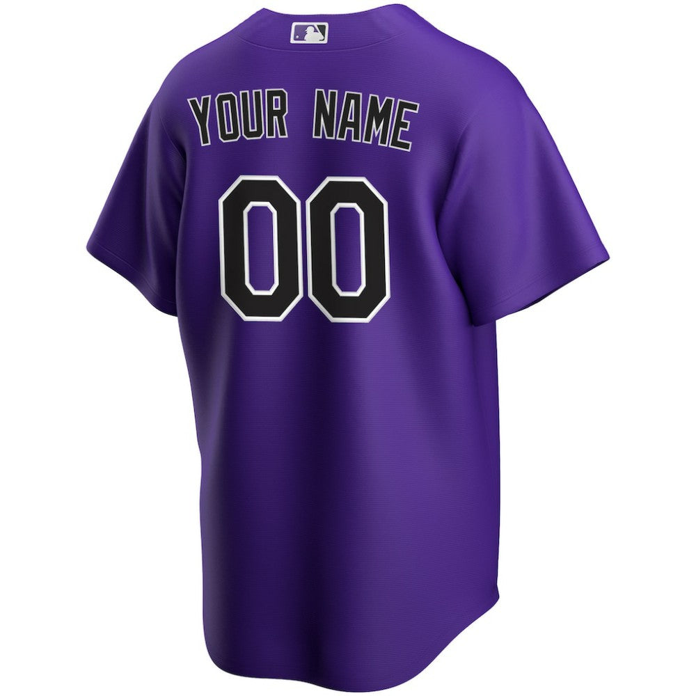 Colorado Rockies Nike Alternate Replica Custom Jersey - MLB