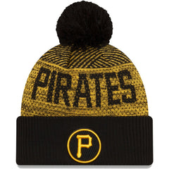 Pittsburgh Pirates New Era Authentic Collection Sport Cuffed Knit Hat with Pom - MLB
