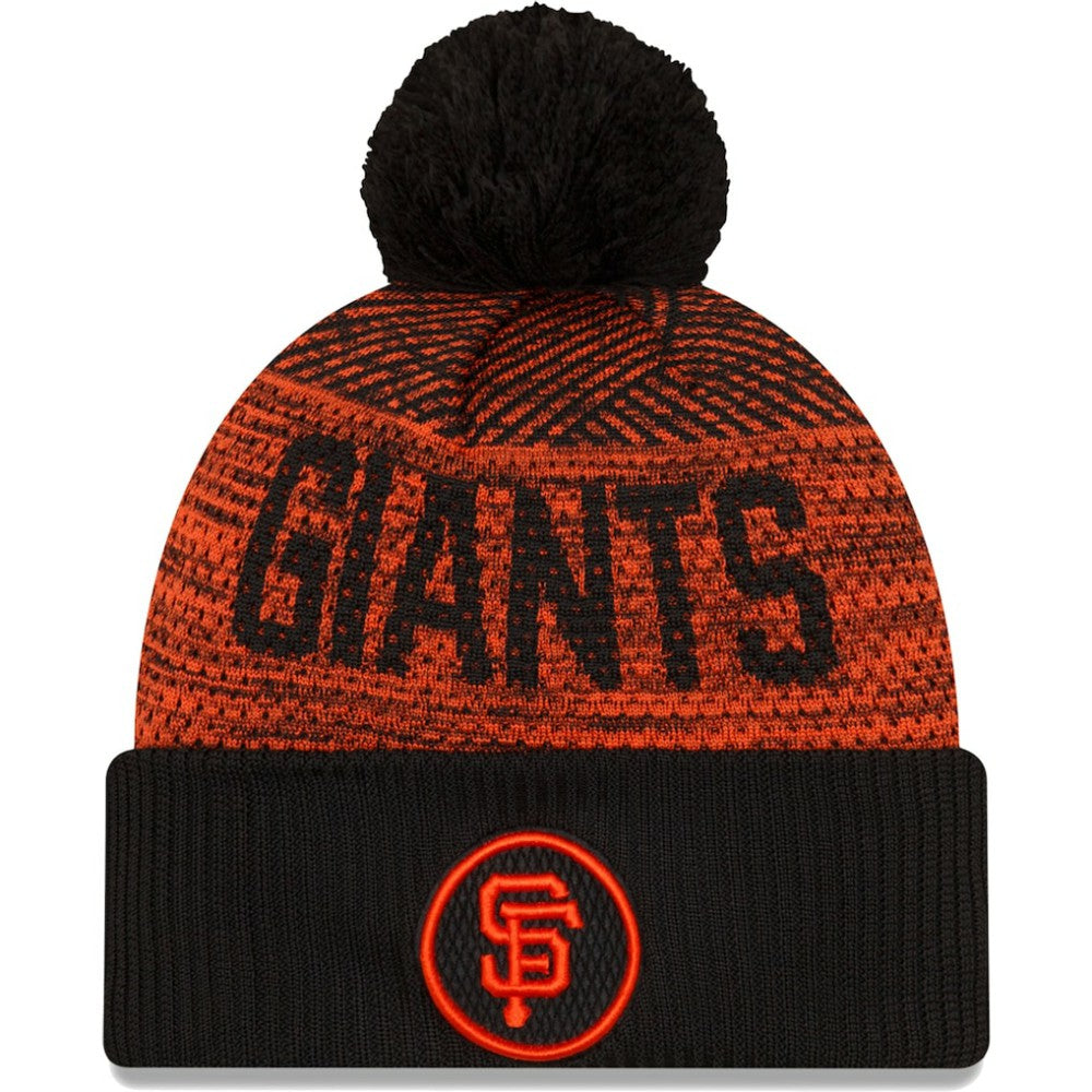 San Francisco Giants New Era Authentic Collection Sport Cuffed Knit Hat with Pom - MLB