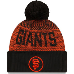 San Francisco Giants New Era Authentic Collection Sport Cuffed Knit Hat with Pom - MLB
