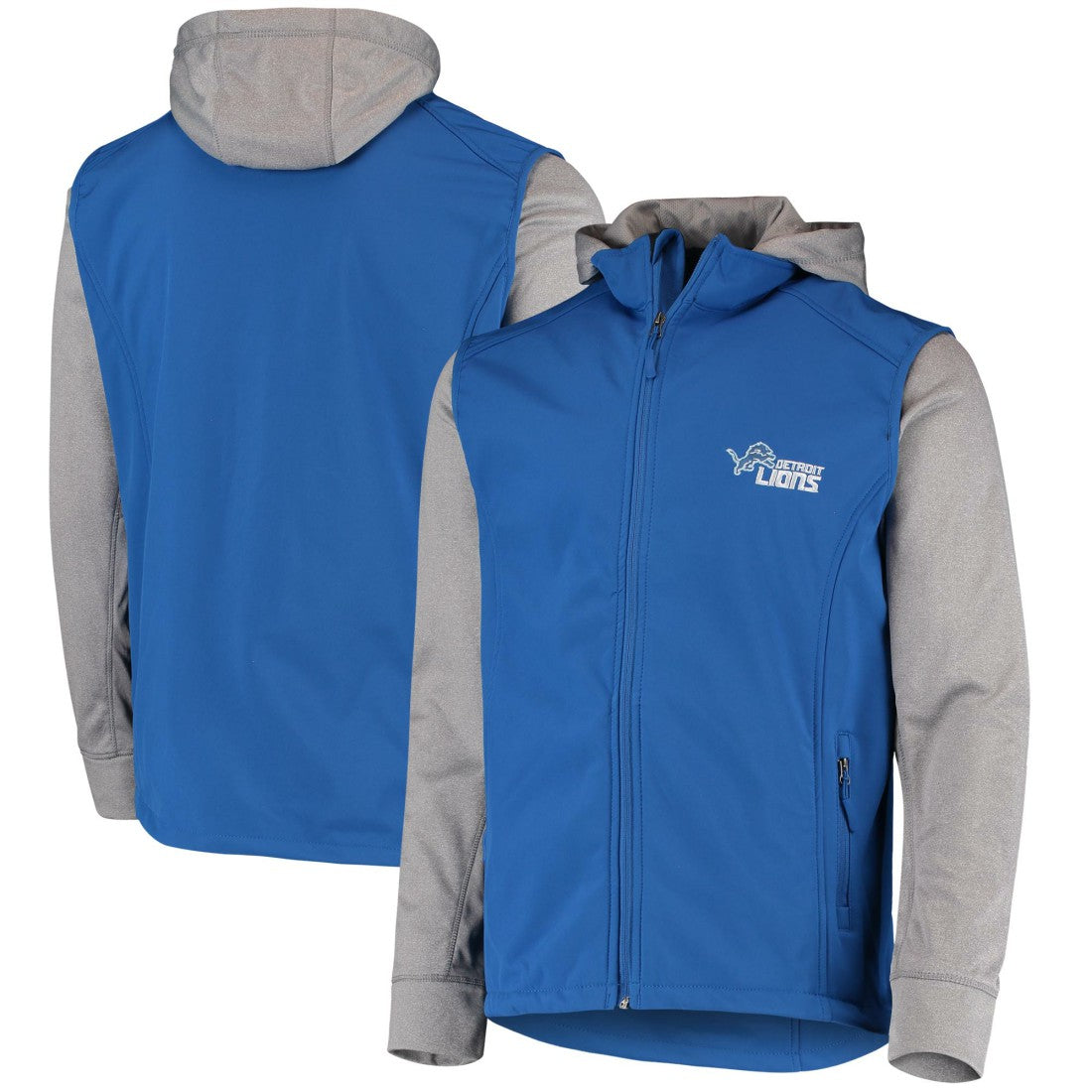 Detroit Lions Dunbrooke Alpha Full-Zip Jacket Blue/Gray | NFL
