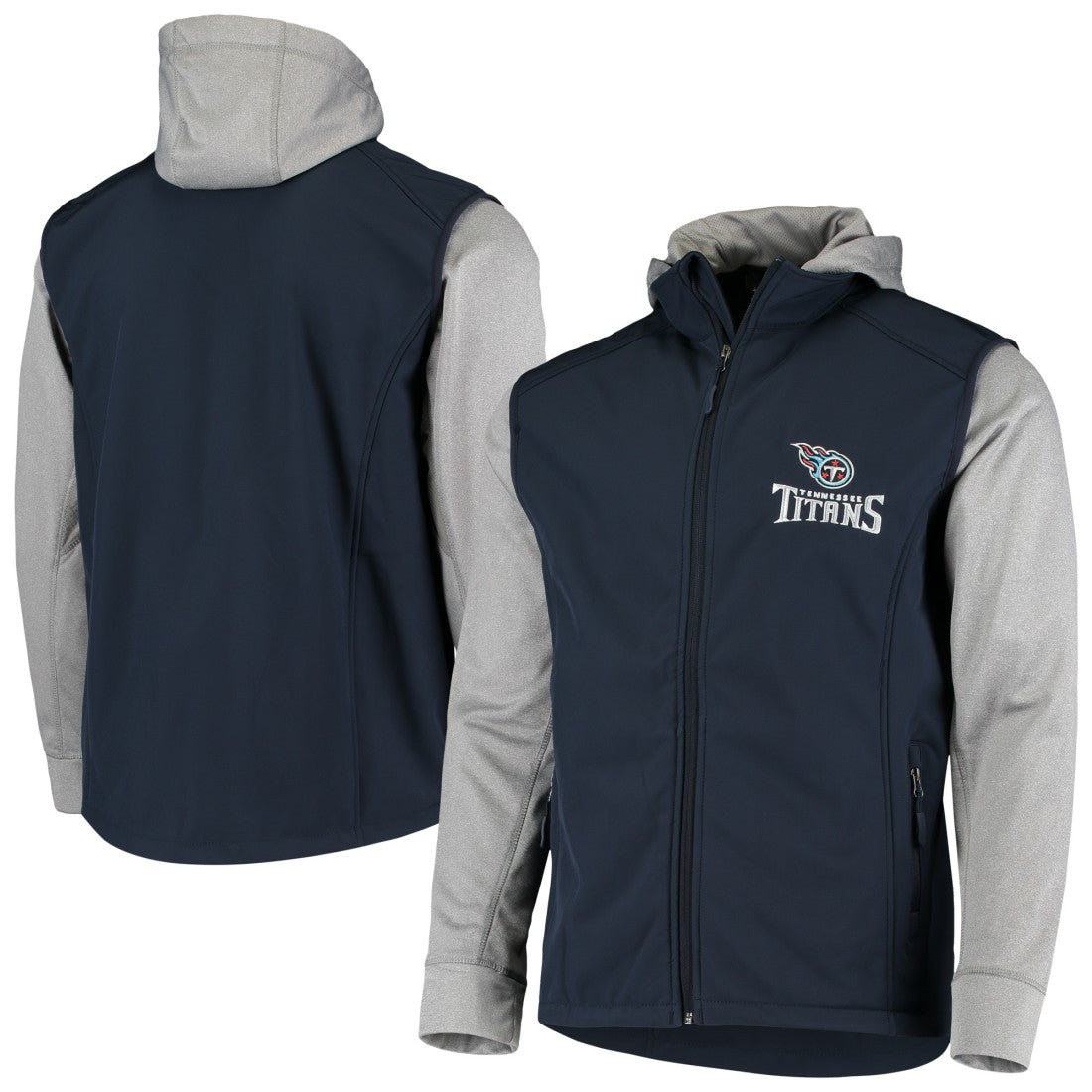 Tennessee Titans Dunbrooke Alpha Full-Zip Jacket Navy/Gray | NFL