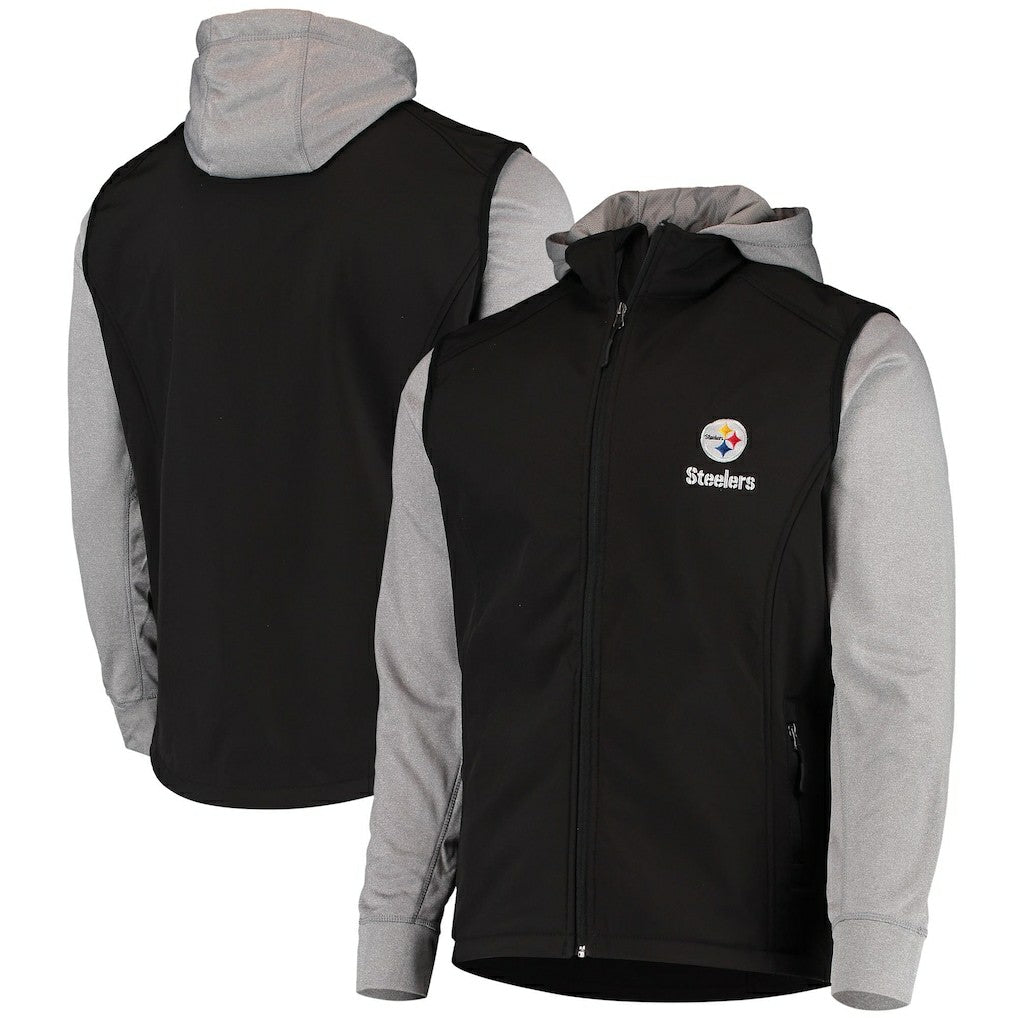 Pittsburgh Steelers Dunbrooke Alpha Full-Zip Jacket Black/Gray | NFL