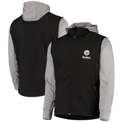 Pittsburgh Steelers Dunbrooke Alpha Full-Zip Jacket Black/Gray | NFL
