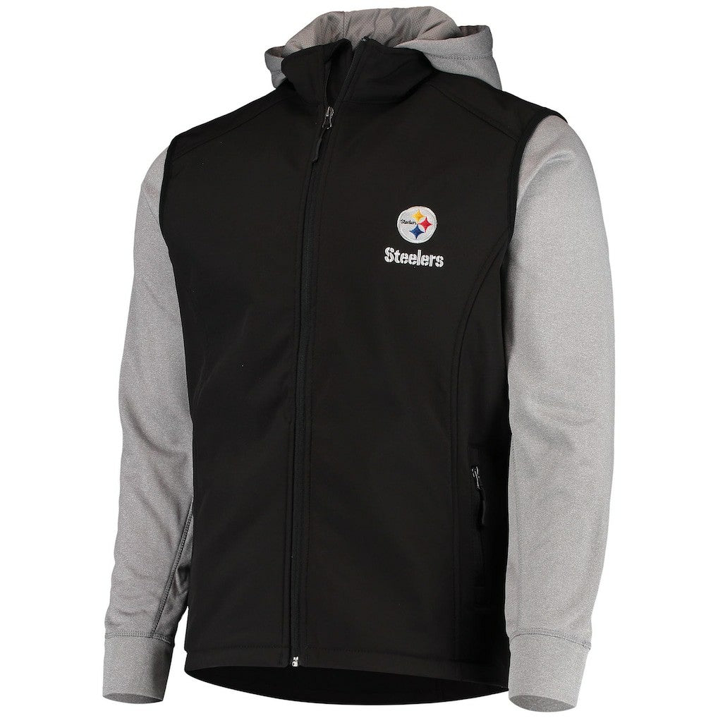 Pittsburgh Steelers Dunbrooke Alpha Full-Zip Jacket Black/Gray | NFL